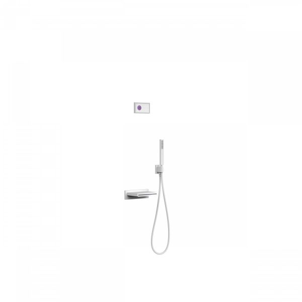 Электронный комплект для ванны с термостатом встроенный Tres Shower Technology / 09286553BM