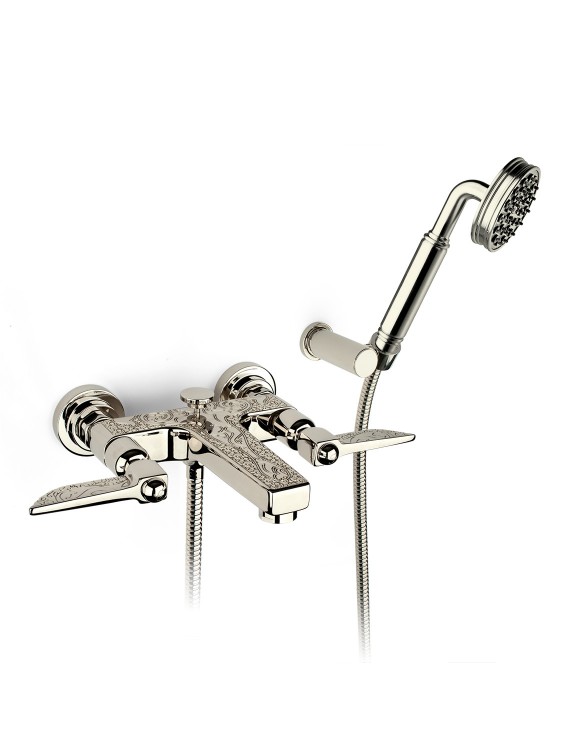 Смеситель для ванны настенный с двойным душем Nicolazzi Liberty / 1002**16 1 Смеситель для ванны настенный с двойным душем Nicolazzi Liberty / 1002**16