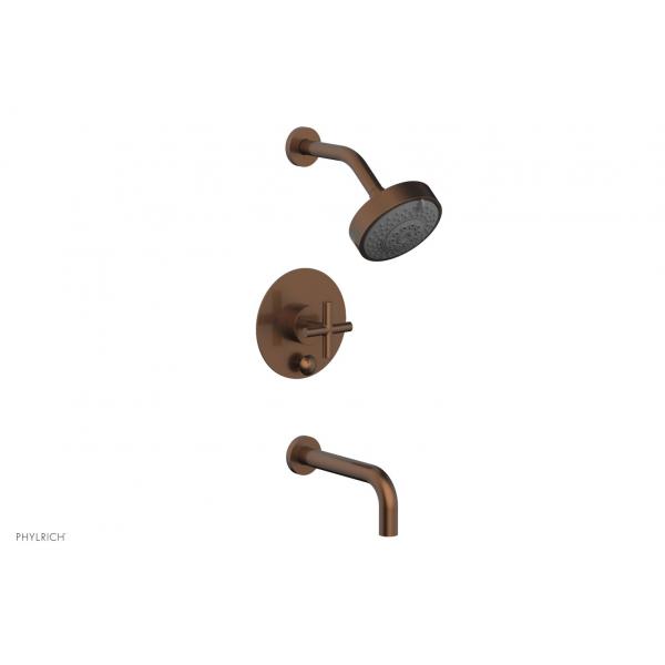 Смеситель для ванны с душем на стену Cross Handle 120-26 Phylrich Transition