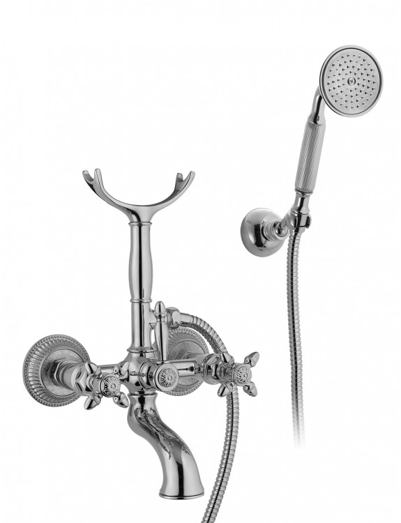 Смеситель для ванны настенный с двойным душем Nicolazzi Impero / 1202**36 1 Смеситель для ванны настенный с двойным душем Nicolazzi Impero / 1202**36