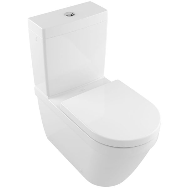 Унитаз-компакт напольный Villeroy&Boch Architectura с открытым смывным краем (прямоугольная модель)