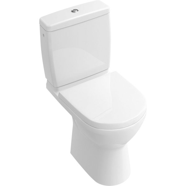 Унитаз-компакт напольный Villeroy&Boch O Унитаз-компакт напольный Villeroy&Boch O.novo с открытым смывным краем Compact (округлая модель)