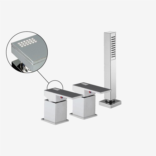 Смеситель для ванны набортный Fima Brick Chic F3514/1C