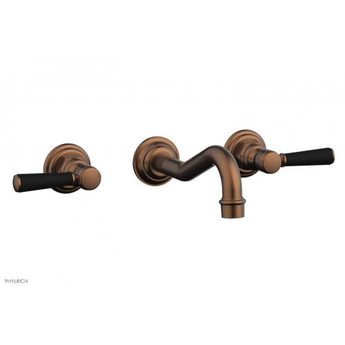Смеситель для раковины на стену - Satin Black Lever Handels 161-13 Phylrich Henri