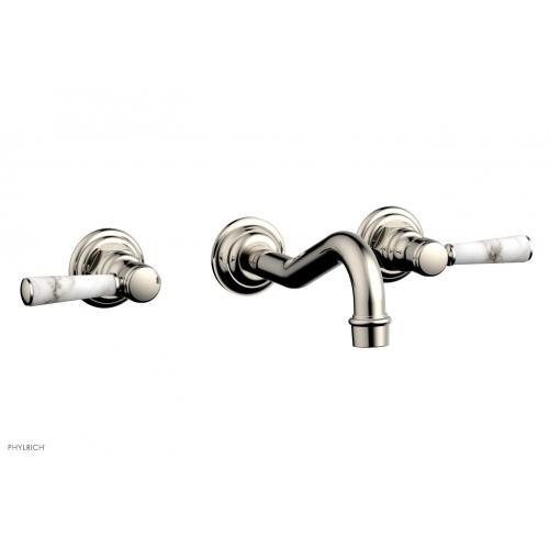 Смеситель для раковины на стену - White Marble Lever Handels 161-13 Phylrich Henri