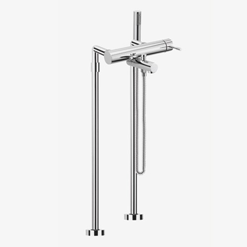 Смеситель для ванны напольный с душевым комплектом Fima Spillo F483674