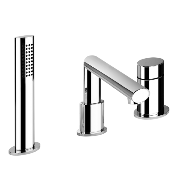 Смеситель для ванны с душем набортный Gessi Ovale / 23037