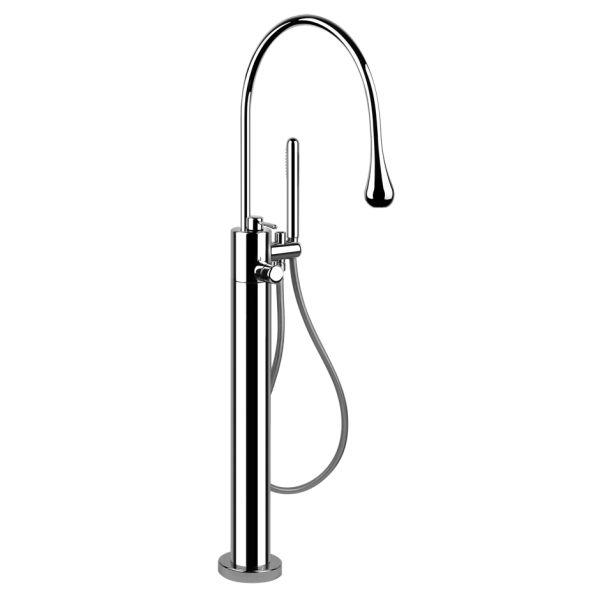 Смеситель для ванны отдельностоящий Gessi Goccia / 24997+24978 1 Смеситель для ванны отдельностоящий Gessi Goccia / 24997+24978