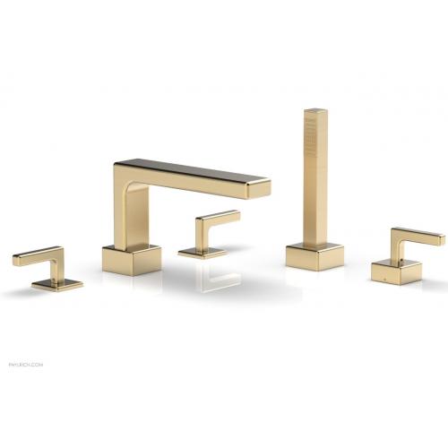 Смеситель для ванны набортный с ручным душем - Lever Handles 290-49 Phylrich Mix