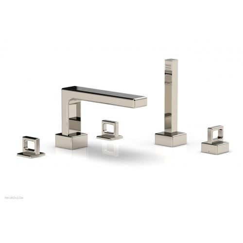 Смеситель для ванны набортный с ручным душем - Ring Handles 290-50 Phylrich Mix
