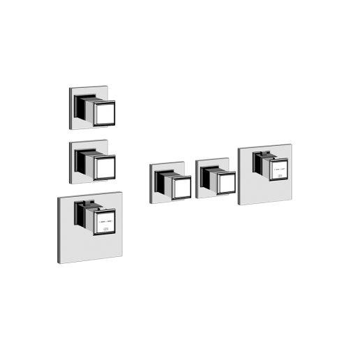 Смеситель для душа встраиваемый Gessi Eleganza / 43103+46224