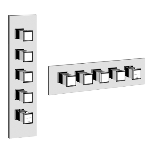Смеситель для душа встраиваемый Gessi Eleganza / 43107+46208