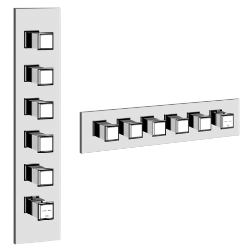 Смеситель для душа встраиваемый Gessi Eleganza / 43109+46210