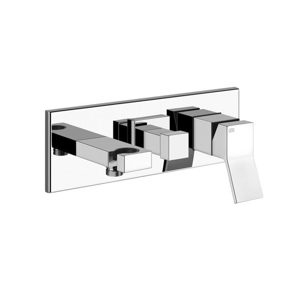 Смеситель для ванны с душем Gessi Rettangolo / 44639+53140 1 Смеситель для ванны с душем Gessi Rettangolo / 44639+53140