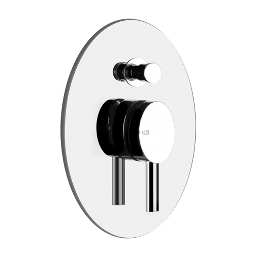 Смеситель для душа встраиваемый Gessi Ovale / 44673+44704