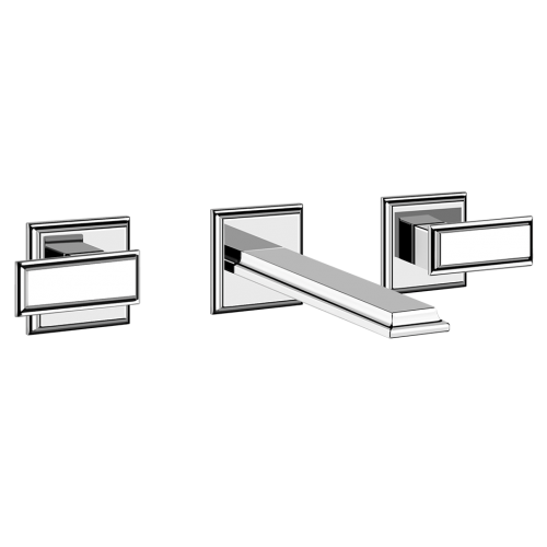 Смеситель для раковины встраиваемый Gessi Eleganza / 45089+46090