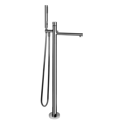 Смеситель для ванны с душем напольный Gessi Ovale / 46189+24964