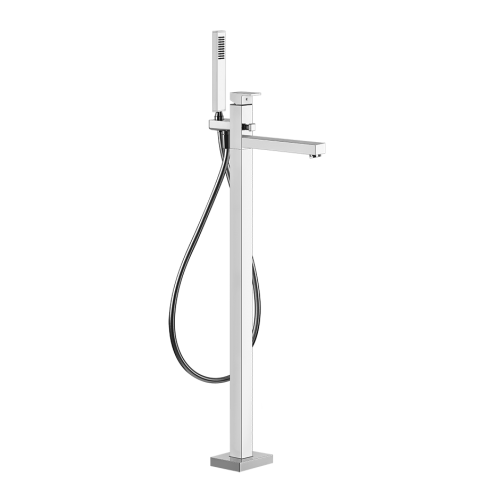Излив для ванны напольный Gessi Rettangolo / 46189+24968