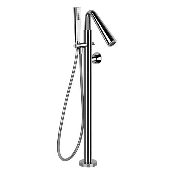 Смеситель для ванны напольный Gessi Cono / 46189+45028 1 Смеситель для ванны напольный Gessi Cono / 46189+45028