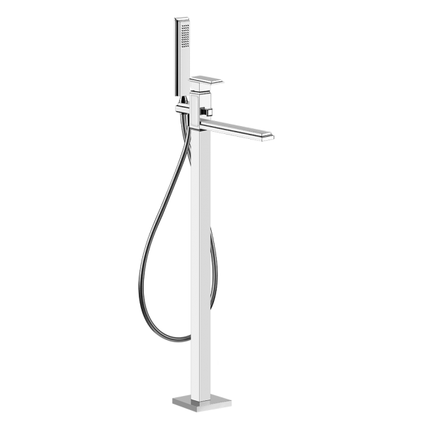 Смеситель для ванны напольный Gessi Eleganza / 46189+46129