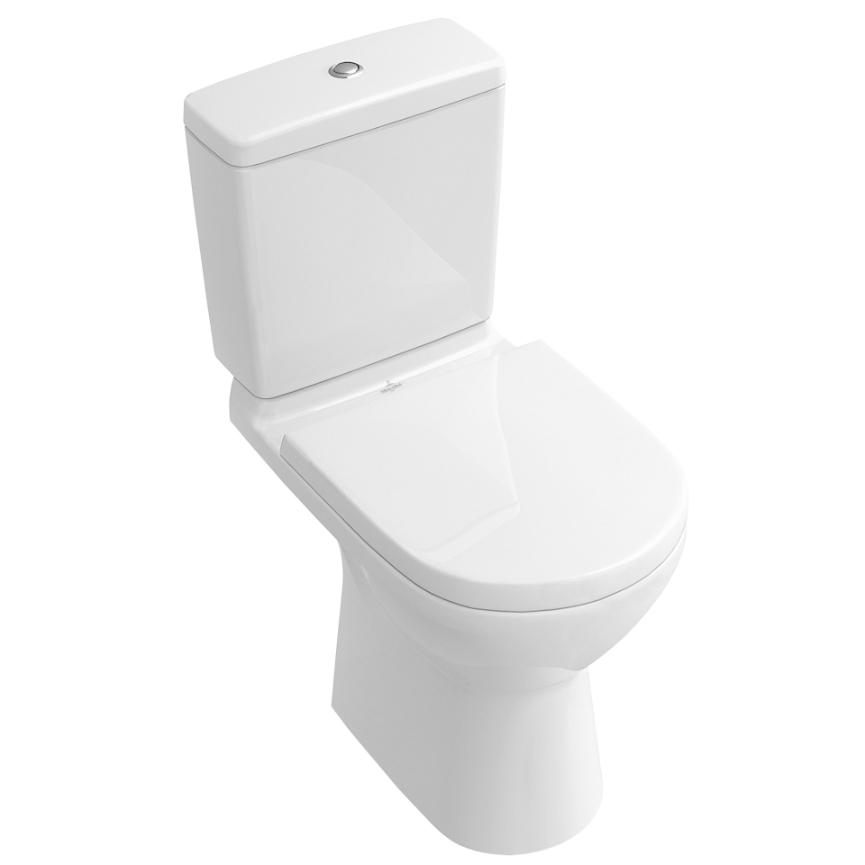 Унитаз-компакт напольный Villeroy&Boch O.novo 5661R0 с открытым смывным краем (округлая модель)