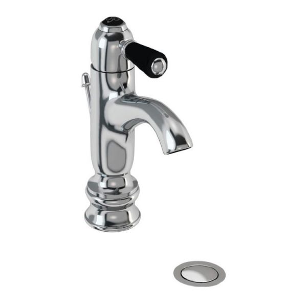 Смеситель для раковины Burlington на 1 отверстие Regent, с донным клапаном, хром