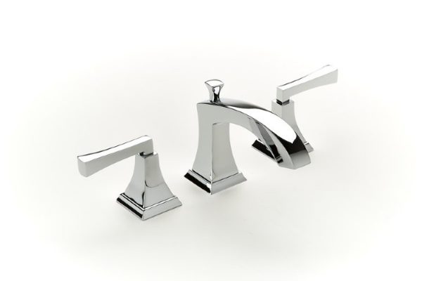 Смеситель для раковины Burlington на 3 отверстия / 14-08-PC, цвет хром, Crosswater