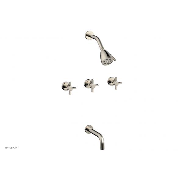Душевой комплект встраиваемый 7 1/2" Spout - Blade Cross Handles D2137 Phylrich Basic