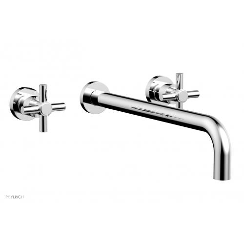 Смеситель для раковины на стену 14" Spout - Tubular Cross Handles DWL134-14 Phylrich Basic