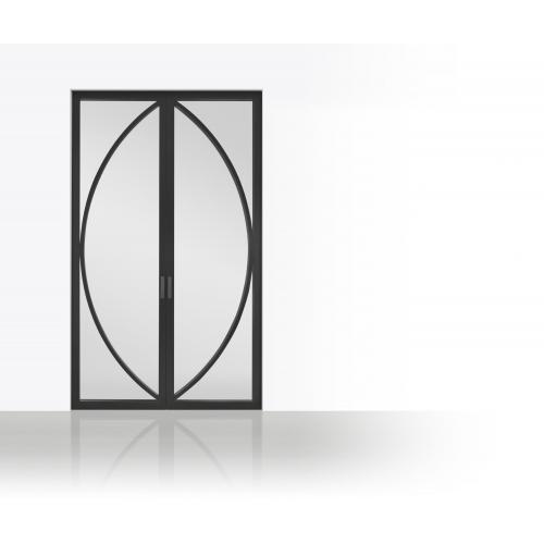 Двери распашные Bod'or Transparency Design Lack Elipso