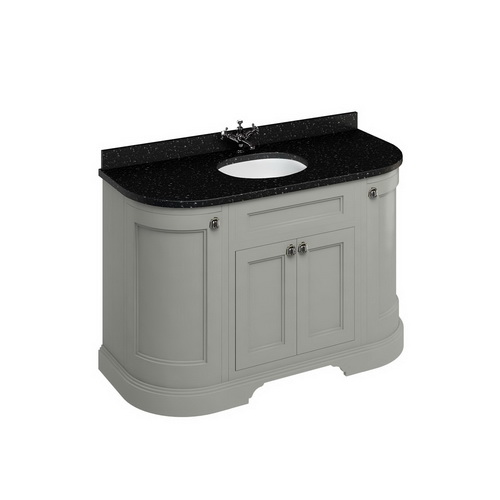 Закругленная тумба со столешницей Burlington FC1O + BB13 134см