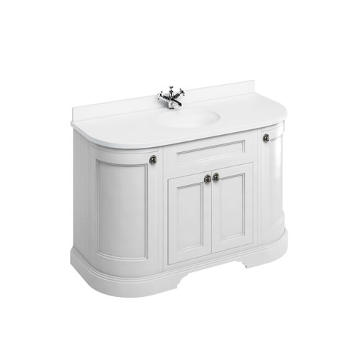 Закругленная тумба со столешницей Burlington FC1W + BW13 134см
