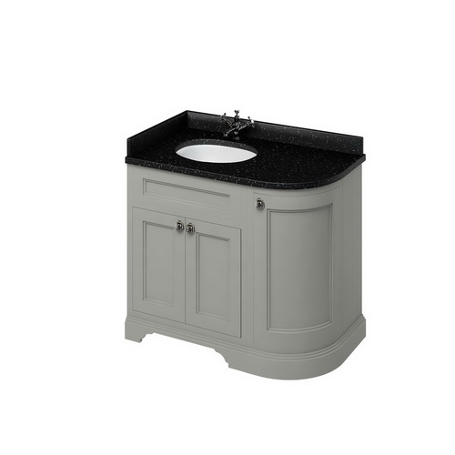 Угловая тумба со столешницей Burlington 100см, левосторонняя FC2O + BB98L
