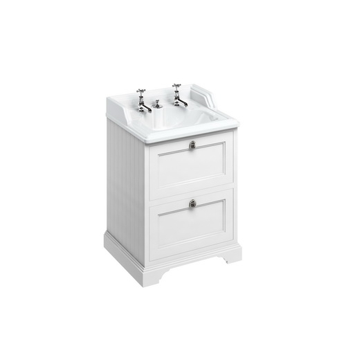 Тумба под раковину с выдвижными ящиками Burlington FF9W + B14 65см