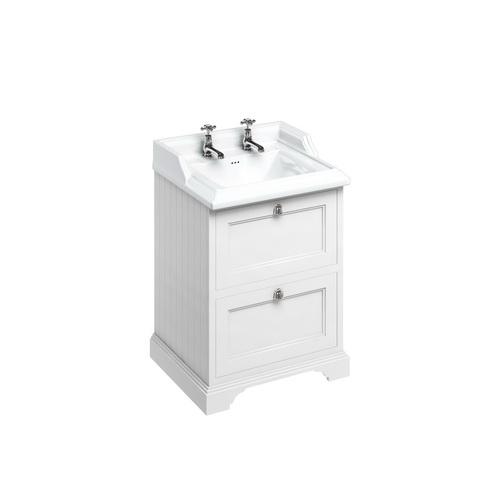 Тумба под раковину с выдвижными ящиками Burlington FF9W + B15 2TH 65см