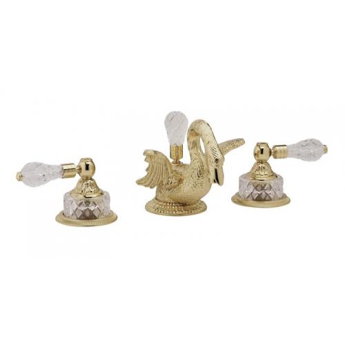 Смеситель для раковины Cut Crystal Lever Handles K183 Phylrich Swan