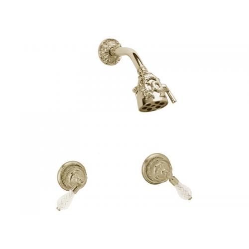 Душевой комплект встраиваемый Cut Crystal Lever Handles K3184 Phylrich Dolphin