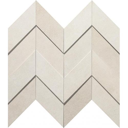 Керамогранит декор Atlas Concorde Dwell Off White Chevron 3D 30,8x35,1