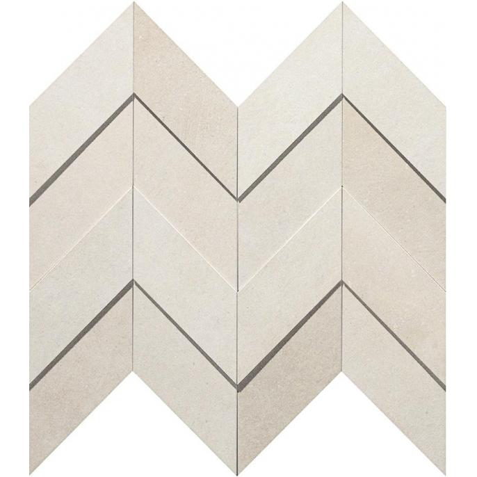 Керамогранит декор Atlas Concorde Dwell Off White Chevron 3D 30,8x35,1