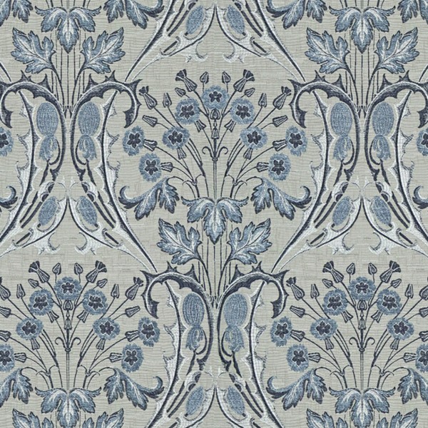 Ткань Jim Dickens Bouquet Porcelaine Blue