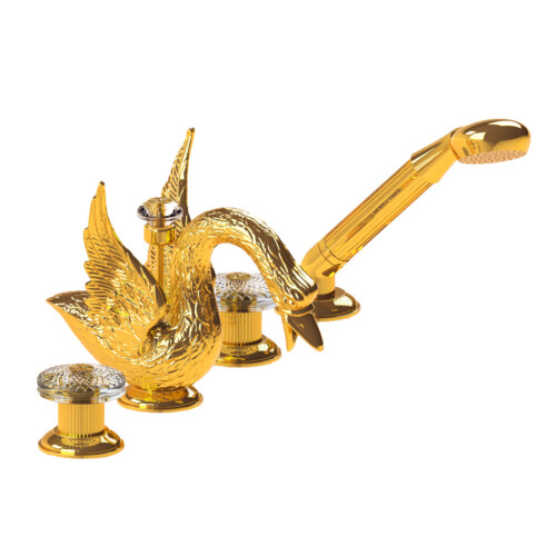 Смеситель для ванны Cristal&Bronze Cygne Aile C45-D1-3304