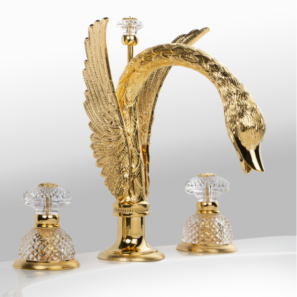 Смеситель для раковины Cristal&Bronze Cygne Flamant C46-D1-1301