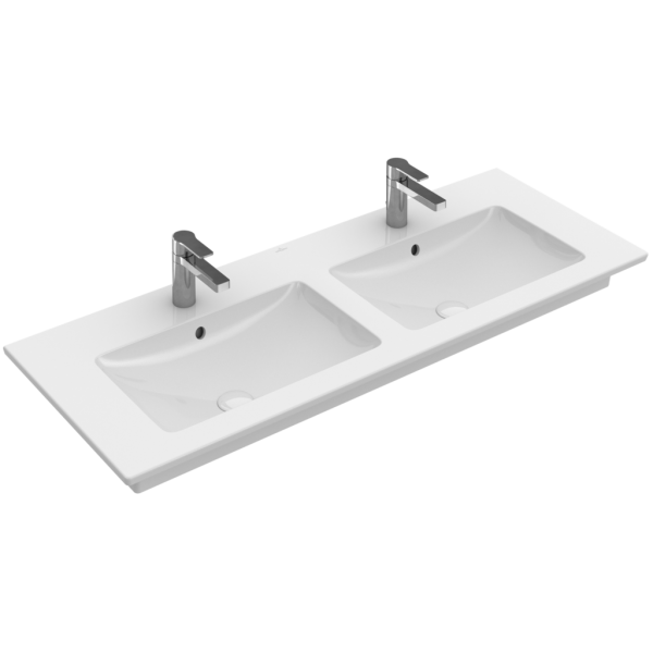 Раковина двойная Villeroy&Boch Venticello 4111DL для установки на тумбу (прямоугольная модель)