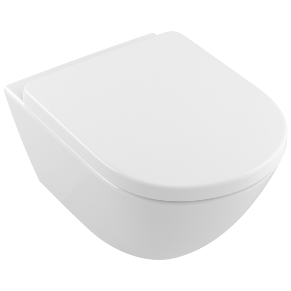 Унитаз подвесной Villeroy&Boch Subway 2.0 Comfort 4609R0 с открытым смывным краем (округлая модель)