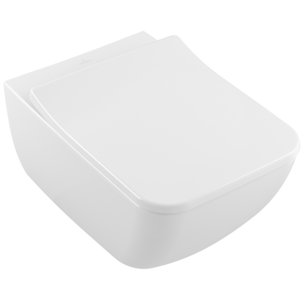 Унитаз подвесной Villeroy&Boch Venticello 4611R0 с открытым смывным краем (прямоугольная модель)