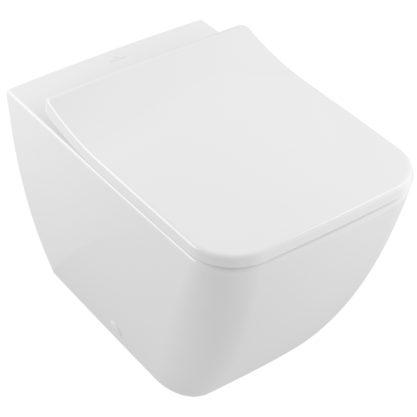 Унитаз подвесной Villeroy&Boch Venticello 4613R0 с открытым смывным краем (прямоугольная модель)