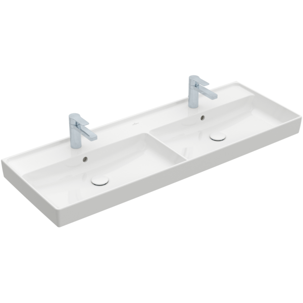 Раковина двойная Villeroy&Boch Collaro 4A34D1 для установки на тумбу (прямоугольная модель)