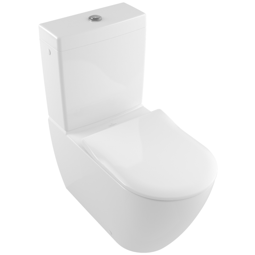 Унитаз-компакт напольный Villeroy&Boch Subway 2 Унитаз-компакт напольный Villeroy&Boch Subway 2.0 5617R0 с открытым смывным краем (округлая модель)