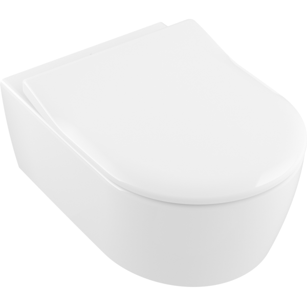 Сиденье с крышкой для унитаза SlimSeat Villeroy&Boch Avento 9M87S1 (округлая модель)