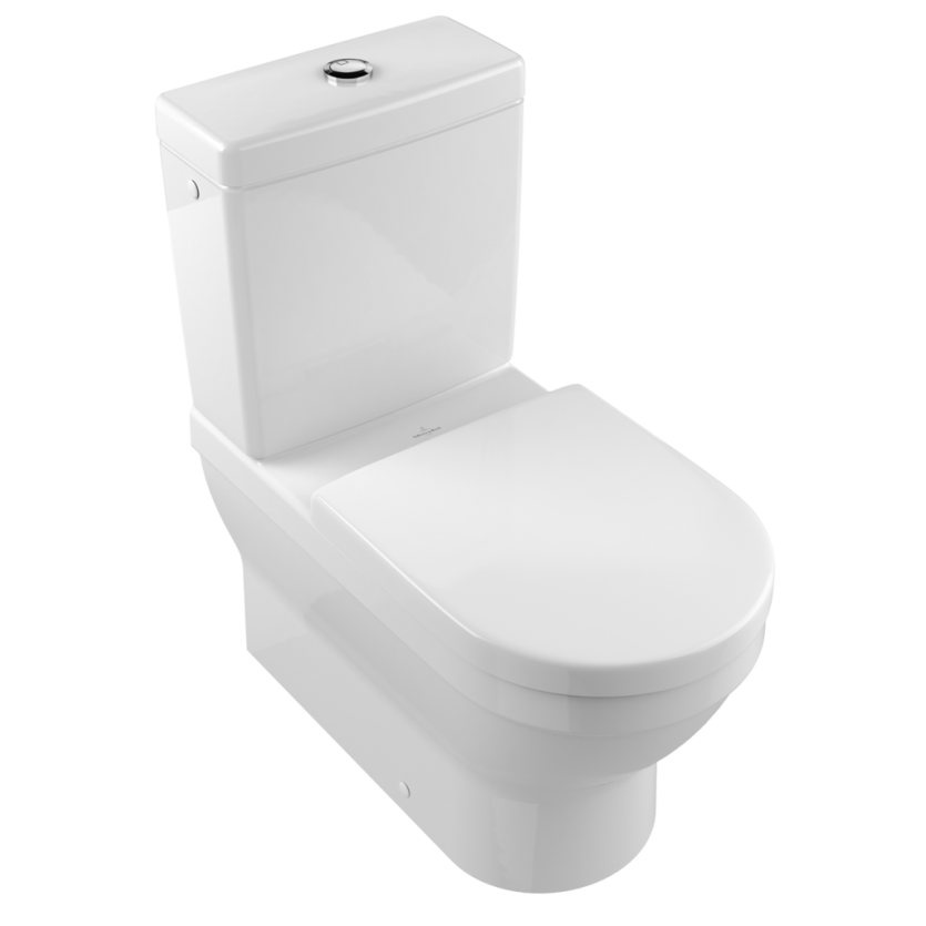 Унитаз-компакт напольный Villeroy&Boch Architectura с вертикальным смывом (округлая модель)